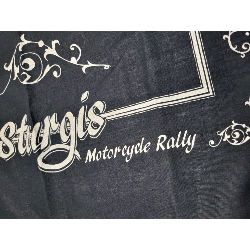1985 Sturgis Motorcycle Rally Vintage Bandana For Bikers Only - Picture 4 of 6